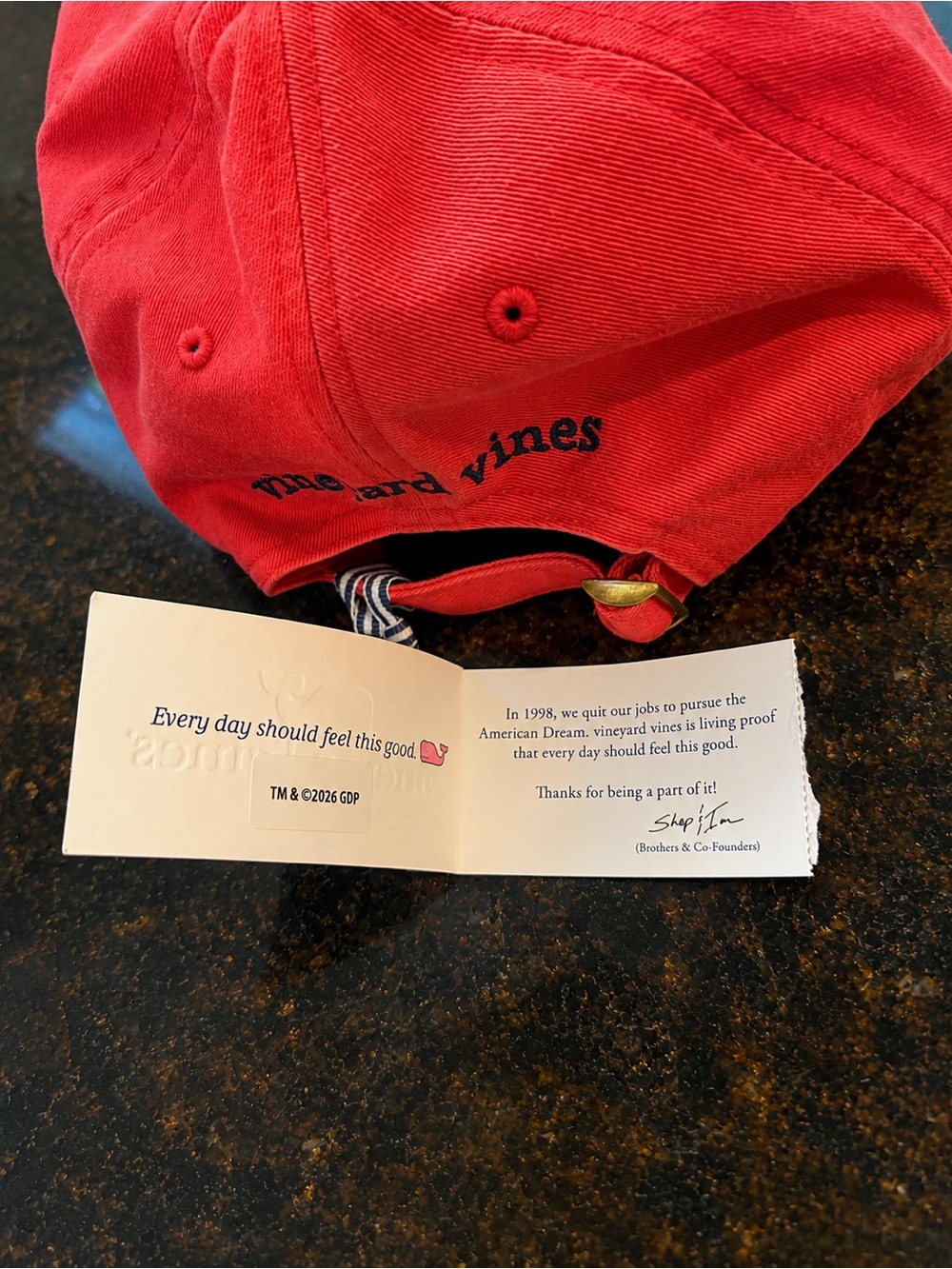 NWT Vineyard Vines x Grateful Dead Hat Red Dancing Bear Limited Edition - Picture 5 of 7